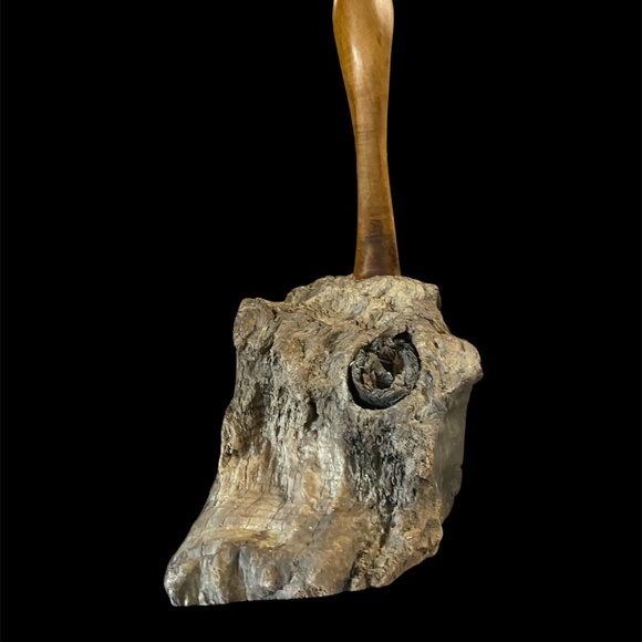 VTG Hand Carved Wood Coastal Bird Sculpture Driftwood Heron Whimbrel Cormorant - Picture 11 of 13